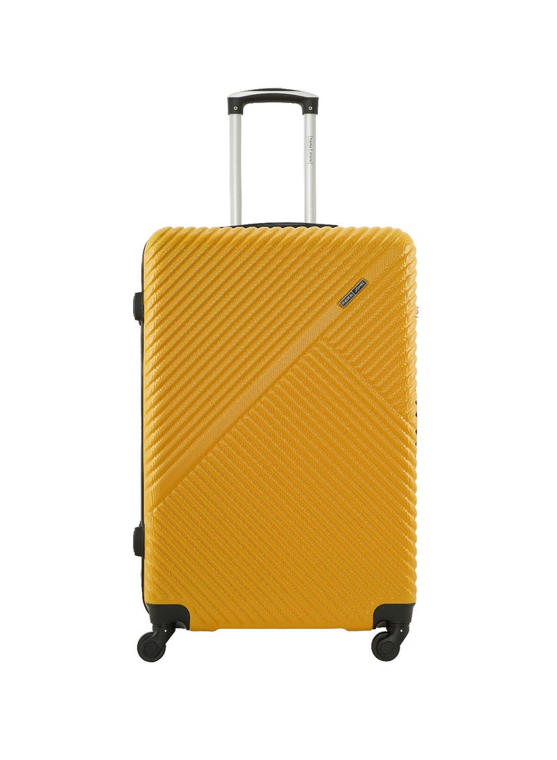 PARAJOHN Cabin Size 20-Inch ABS Lightweight Hardshell Luggage Trolley | carrying 10kg 4-Wheel Spinner Suitcase -yellow - Image 1