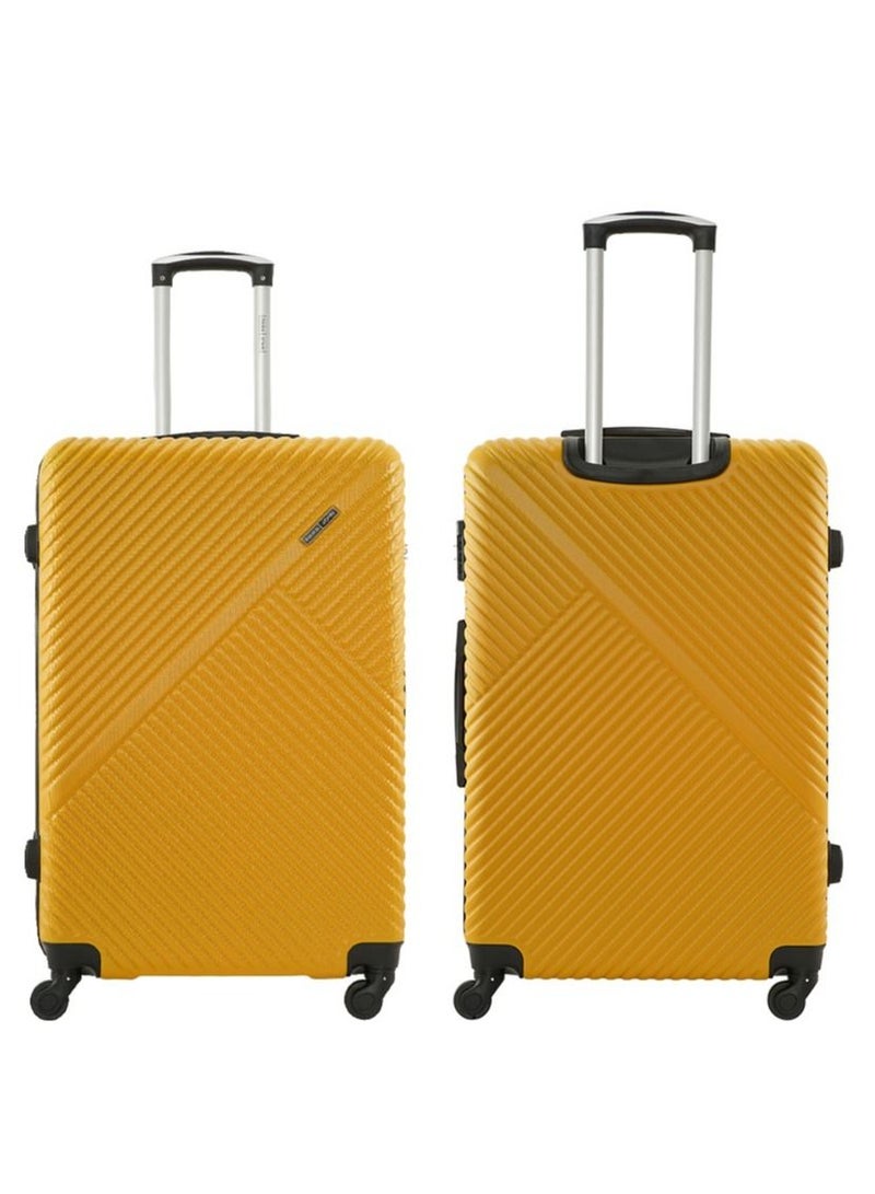 PARAJOHN Cabin Size 20-Inch ABS Lightweight Hardshell Luggage Trolley | carrying 10kg 4-Wheel Spinner Suitcase -yellow - Image 2