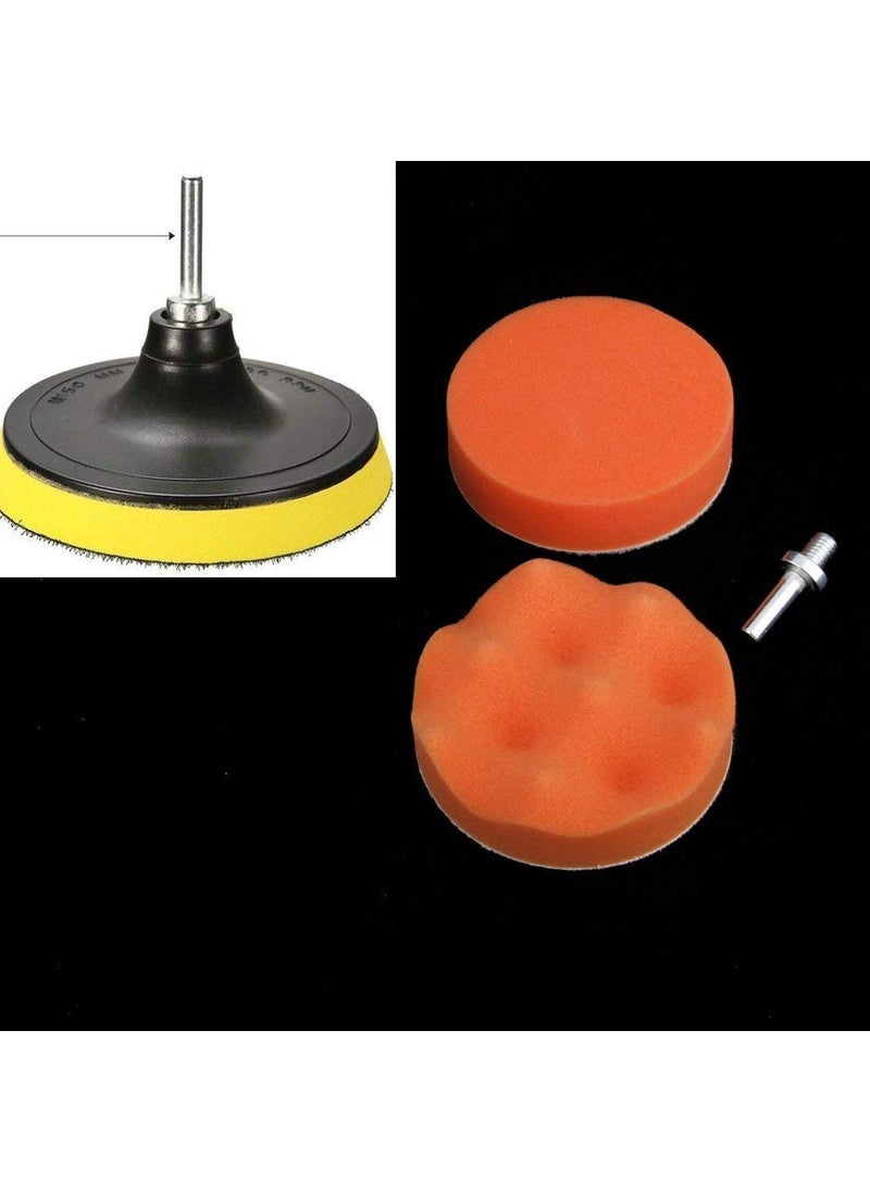 DIY Crafts DIY Crafts 3inch Drill Thread Sucker Wool Cleaning Polishing Sponge Set of 6 Multicolour  - Image 4