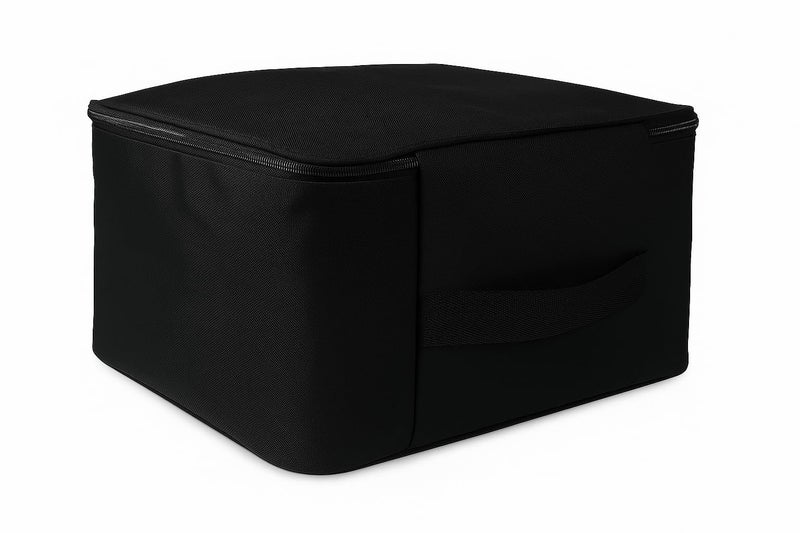 Oxbow Underbed Storage Box | Wardrobe Organizer for Storage | Portable Clothes Organizer for Wardrobe | Smart Cloth Organizer for Storage (Black, MINI-PACK OF 1-39x35x24 CM) - Image 3