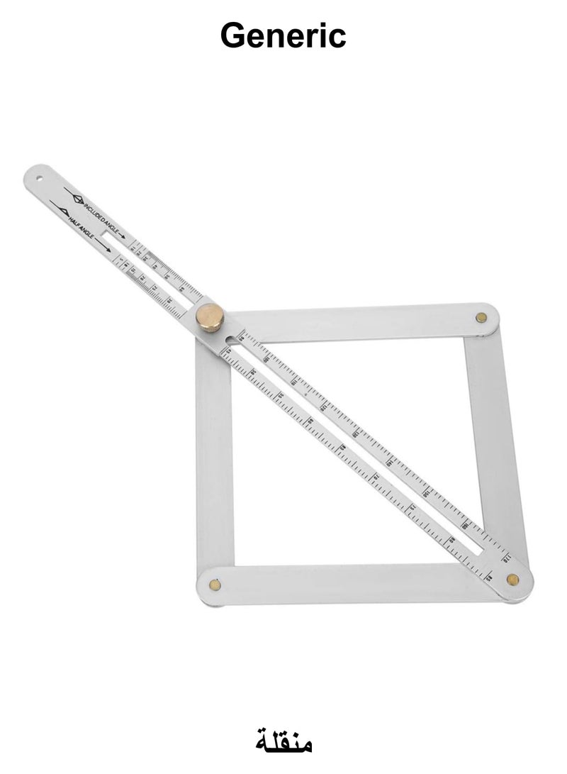 Stainless Steel Protractor Angle Finder Ruler for Carpentry and Construction, 0,170 Degrees Universal Goniometer Tool for Accurate Measurements - Image 1