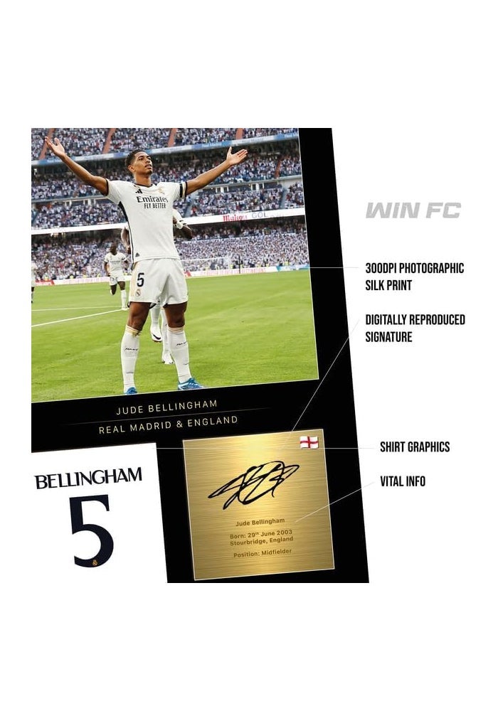 Win FC Jarrod Bowen A4 Framed Photo Display - Reproduced Digital Signature - Gift For West Ham Fans - Image 4