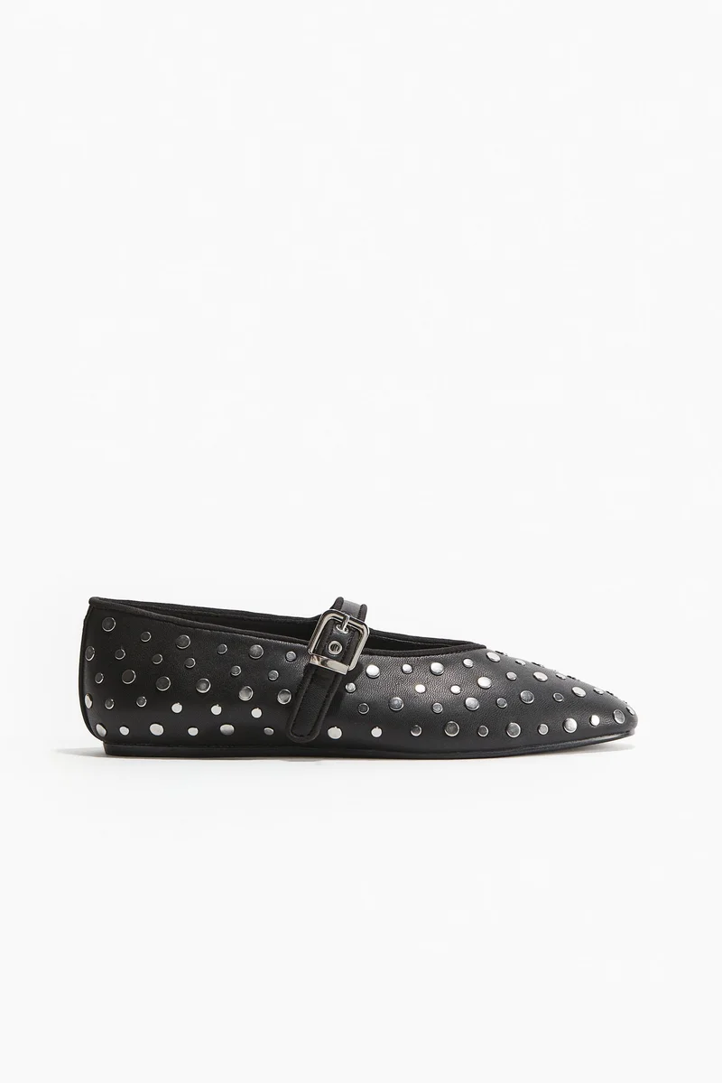 H&M Studded Mary Jane ballet pumps