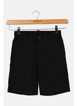 Kids Boy Sportswear Fit Plain Basic Short, Black