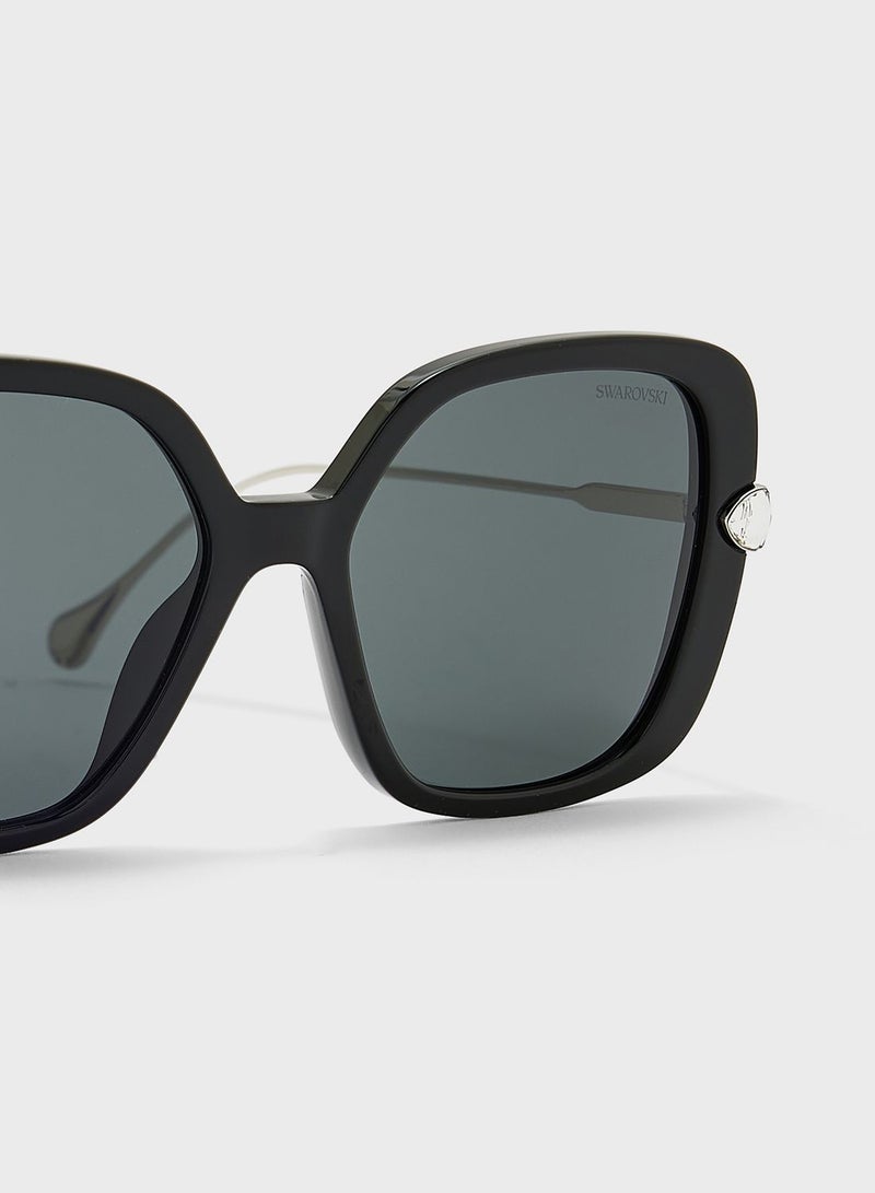 SWAROVSKI 0Sk6011 Oversized Sunglasses - Image 4