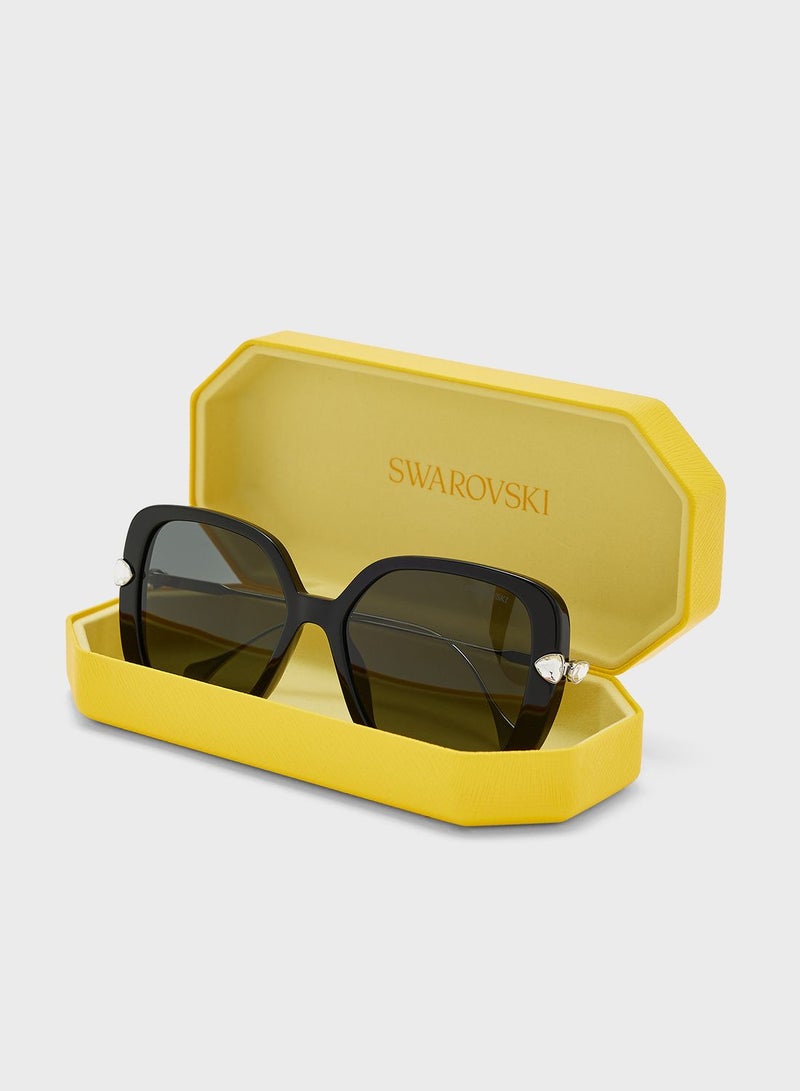 SWAROVSKI 0Sk6011 Oversized Sunglasses - Image 5