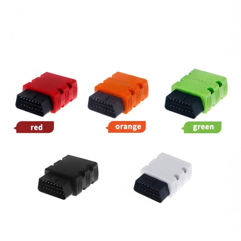 Car Diagnostic Scan Tool: Orange Compact Size, Stable Wireless Connection, Plug-And-Leave Design - OBDII Protocol Compatible Auto Engine Fault Tester for 12V Gasoline Diesel Hybrid Vehicles Since 1996 - Image 4