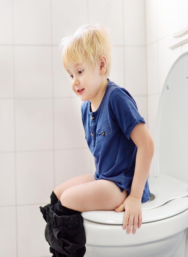 SAMODRA Elongated Toilet Seat with Toddler Toilet Seat Built-In, Slow Close, Quick Release Hinges and Easy Clean (Toddler Toilet Seat) - Image 2