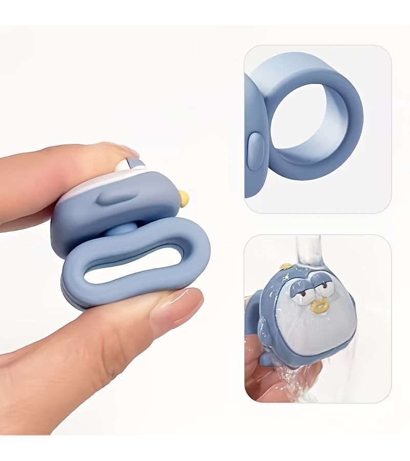 1pc Door Handle Anti Collision Pad Silicone Door Knob Protector Penguin Style Wall Furniture Scratch Prevention Noise Reduction Bumper For Home Use 3 Colors Optional - Image 2