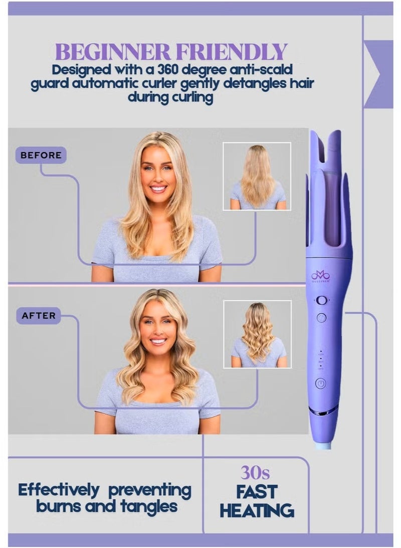 MULLINER Automatic Curling Iron 32 mm with PTC Heating, 3-Level LED Temperature Control, Easy Operation & Fast Styling - Image 4