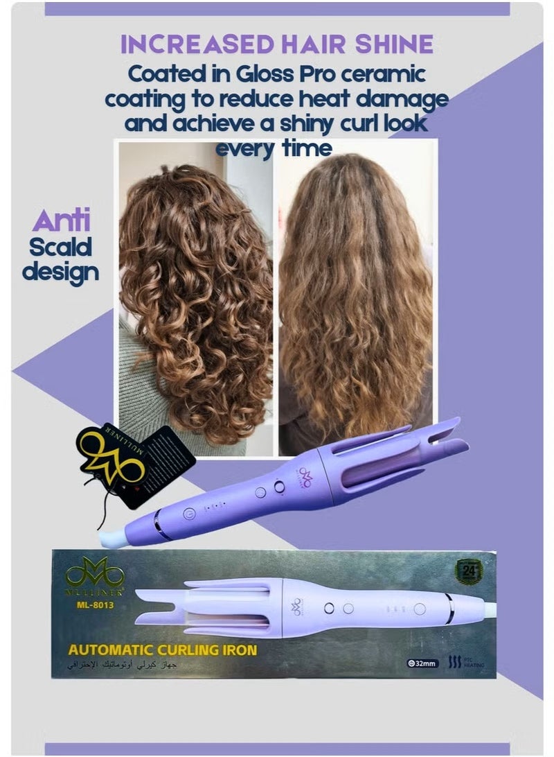 MULLINER Automatic Curling Iron 32 mm with PTC Heating, 3-Level LED Temperature Control, Easy Operation & Fast Styling - Image 5
