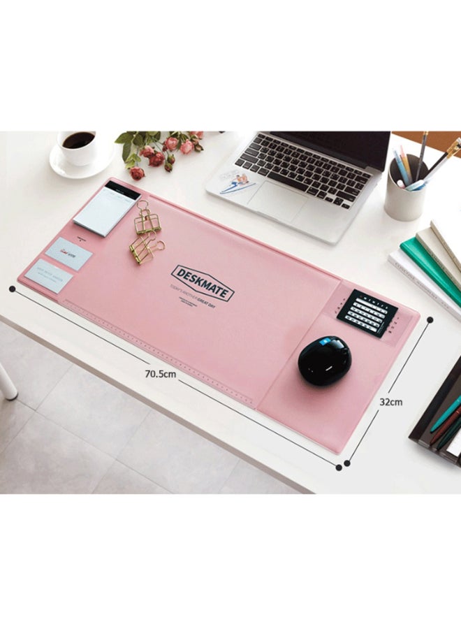 إسكدنيا لوحة ماوس للمكتب مضادة للانزلاق ومتعددة الوظائف وردي - Image 2