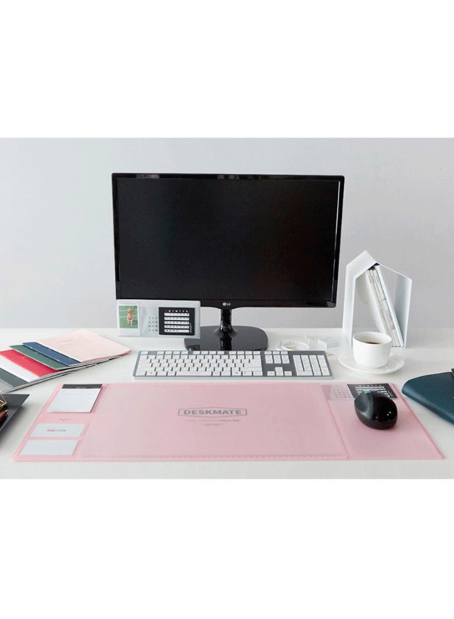 إسكدنيا لوحة ماوس للمكتب مضادة للانزلاق ومتعددة الوظائف وردي - Image 3