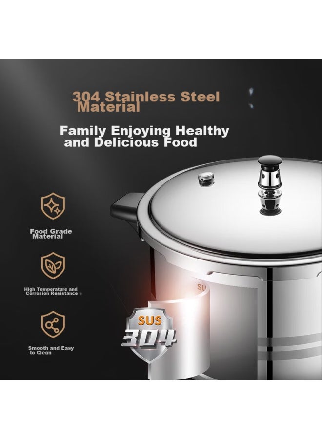 Supor 304 Stainless Steel 4.0l Pressure Cooker 20cm Quick Cooking Anti-explosion High Pressure Cooker Compatible With Induction Cooker - Image 3