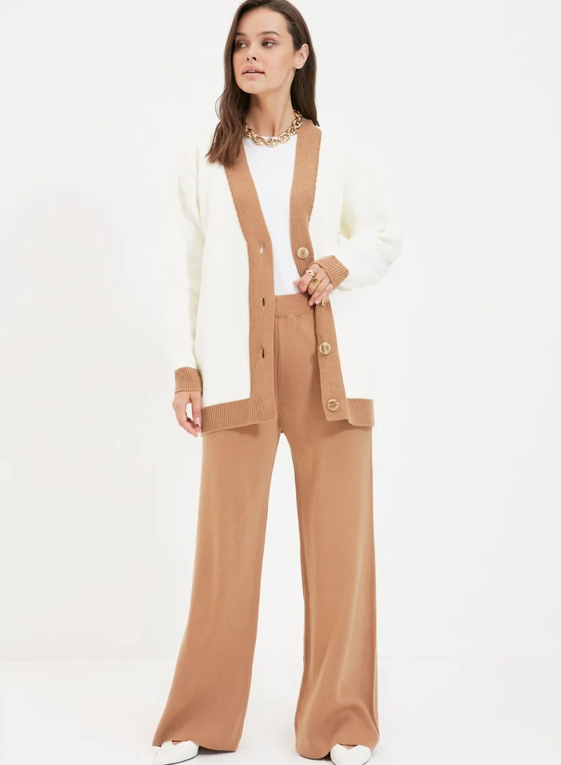trendyol Button Down Cardigan & Pants Set