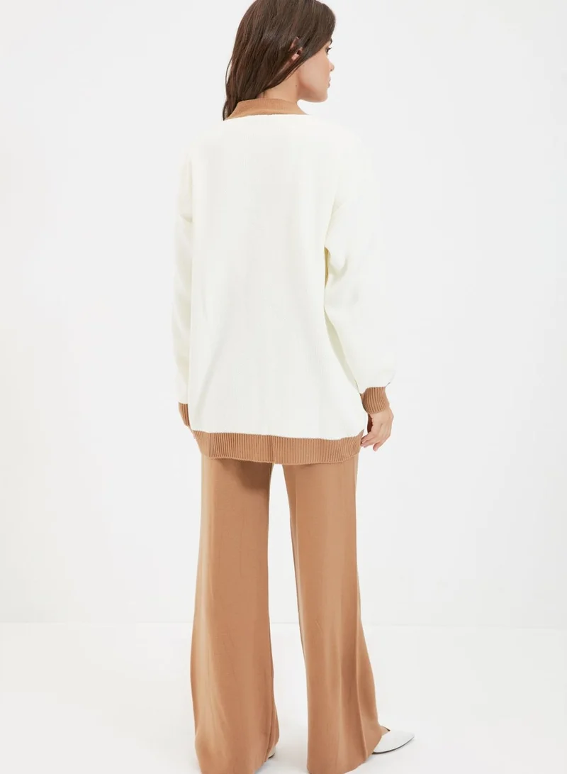 trendyol Button Down Cardigan & Pants Set