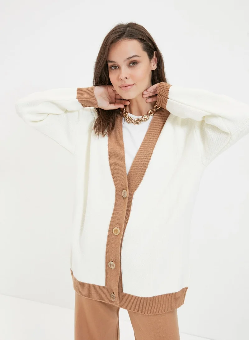 trendyol Button Down Cardigan & Pants Set