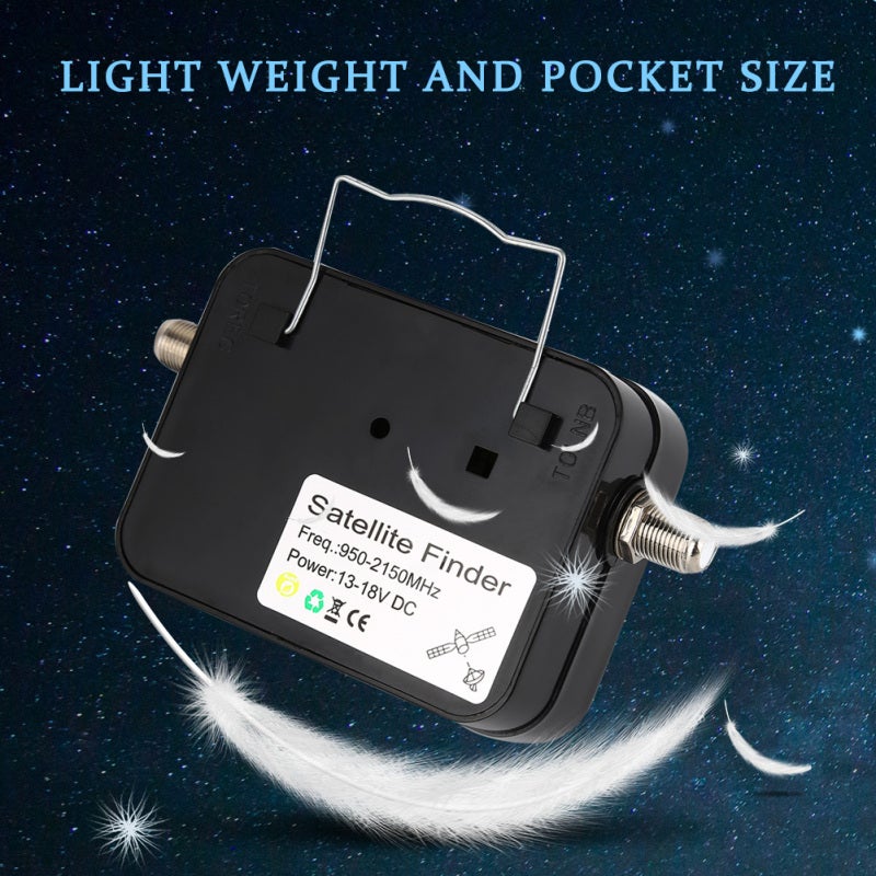 Digital Satellite Finder Extremely Sensitive Meter Lightweight Pocket Size Sat Finder - Illuminated Display for Night Use Finder Digital Sat Finder for Aligning Satellite Dish - Image 3