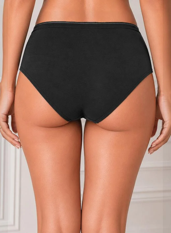 Clovia Pack of 3 - Mid Waist Hipster Panties