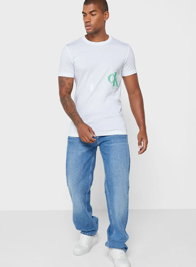 Calvin Klein Jeans Logo Crew Neck T-Shirt