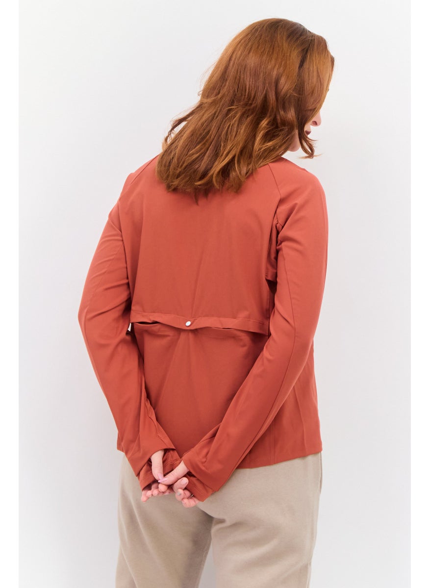 Brooks - Women Sportswear Fit Long Sleeve Training Jacket, Copper Red - Image 1