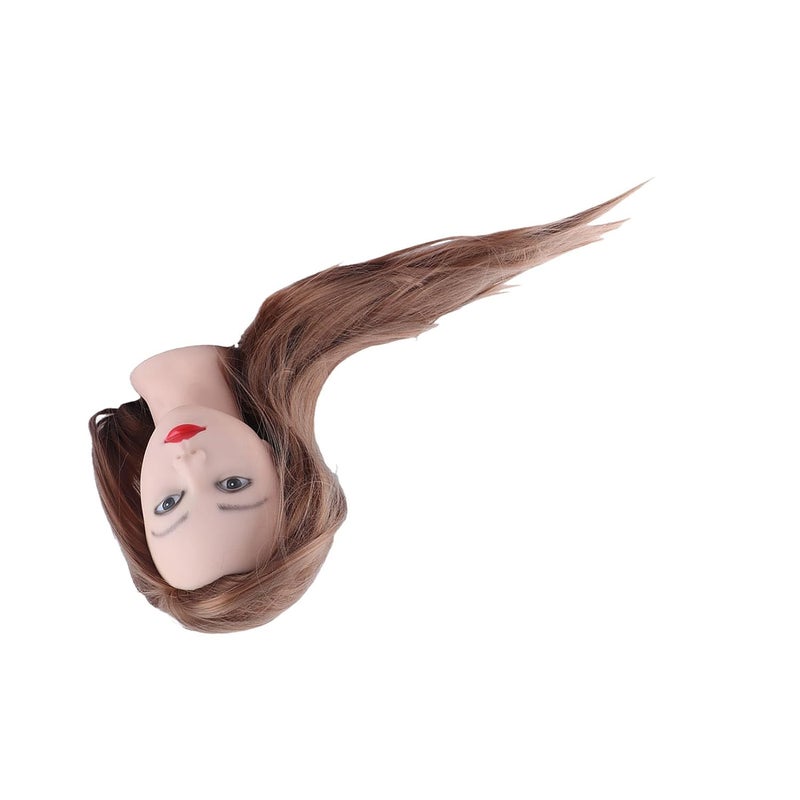 Mannequin Head, Fluffy High Temperature Fiber Training Head, Hairstyling Practice with Large Hair Volume, Ideal for Beauty Teachers & Students - Image 5