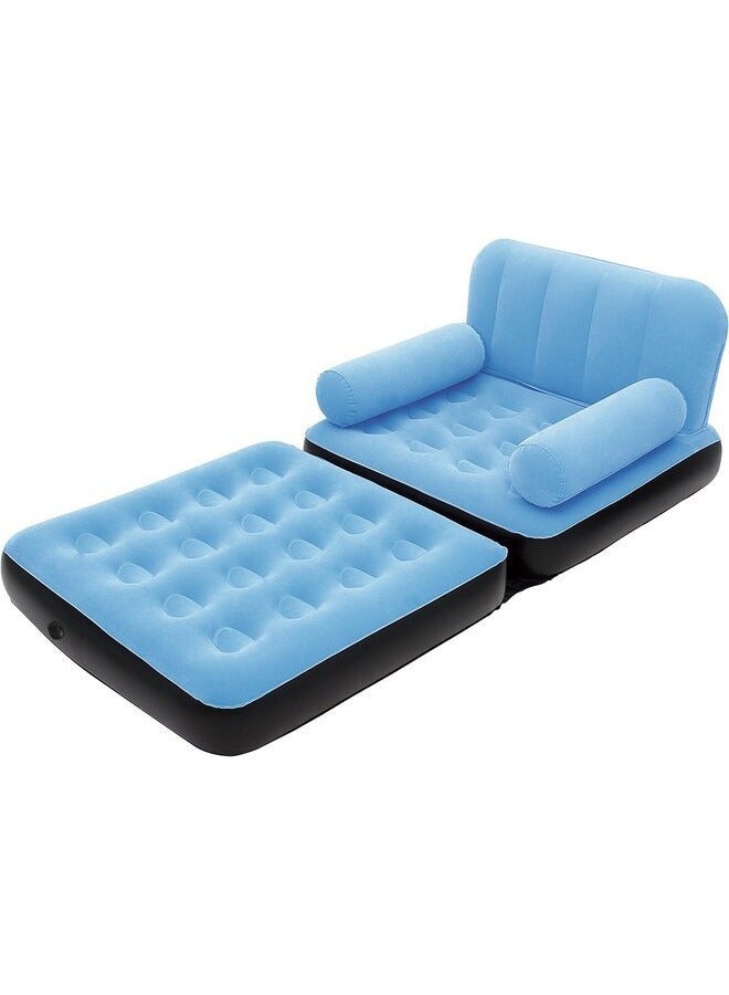 Inflatable Couch Inflatable Sofa with L-shaped Armrest,Portable Blow Up Sofa, Air Chaise Lounge, Lazy Couch for Indoor - Image 3