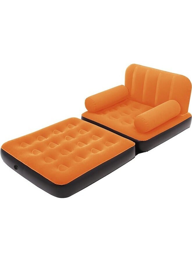 Inflatable Couch Inflatable Sofa with L-shaped Armrest,Portable Blow Up Sofa, Air Chaise Lounge, Lazy Couch for Indoor - Image 5