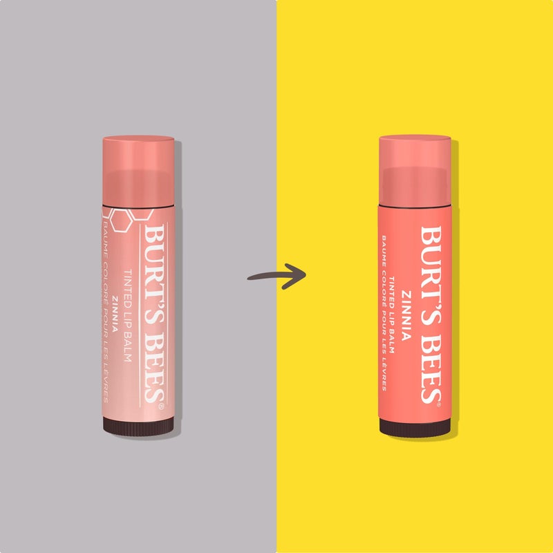 Lip Tint Balm with Long Lasting 2 in 1 Duo Tinted Balm Formula, Color Infused with Deeply Hydrating Shea Butter for a Natural Looking Buildable Finish, Raspberry Zinnia (2-Pack) - Image 2