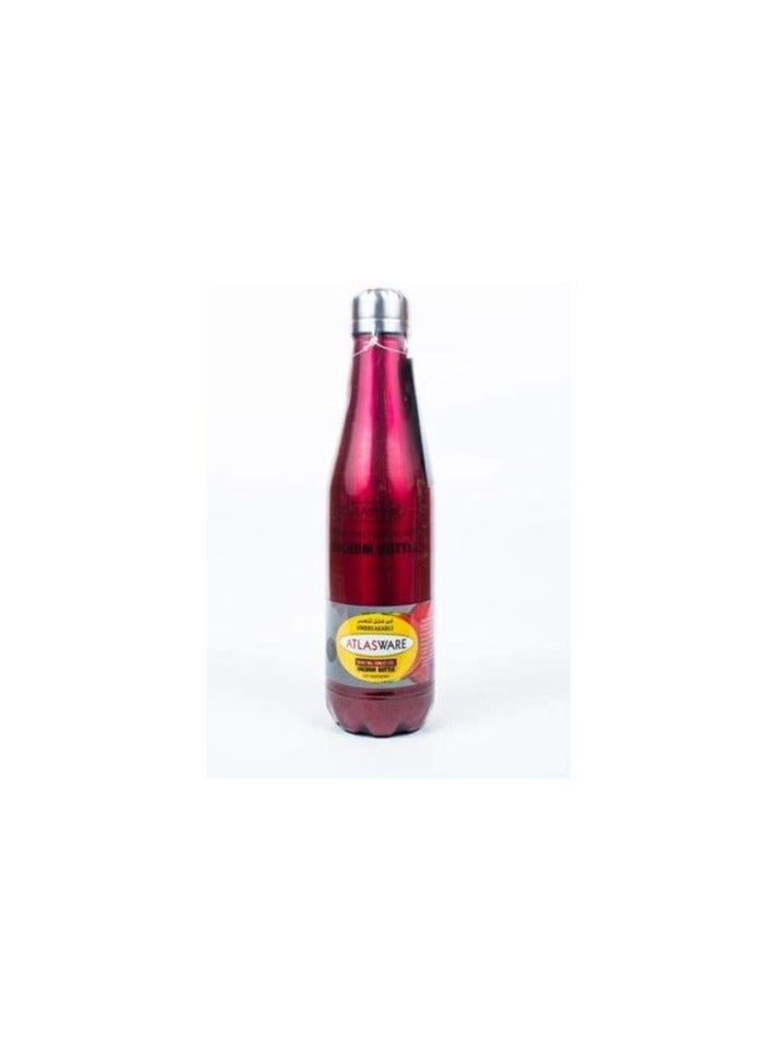 Atlasware Sleek Vacuum Bottle - Red, 350ml