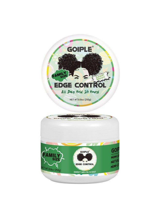 Goiple 8.8 OZ Edge Control Wax for Women Strong Hold Non-greasy Edge Control Smoother Edge Wax Styling Fixer Edge Control for Black Hair No Flaking, White Residue, Shine and Smooth (Sweet Melon) - Image 1