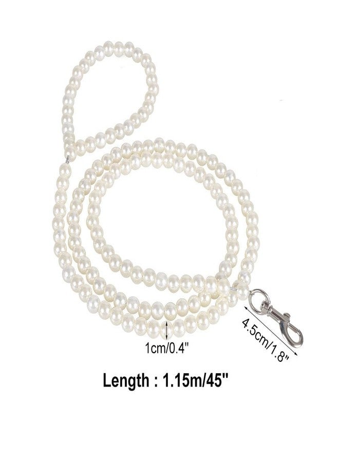 MiOYOOW Pet Leash, 3.94 FT Pearl Dog Leash with 360° Rotating Hooks for Small Dogs Cats Training Running Walking - Image 5