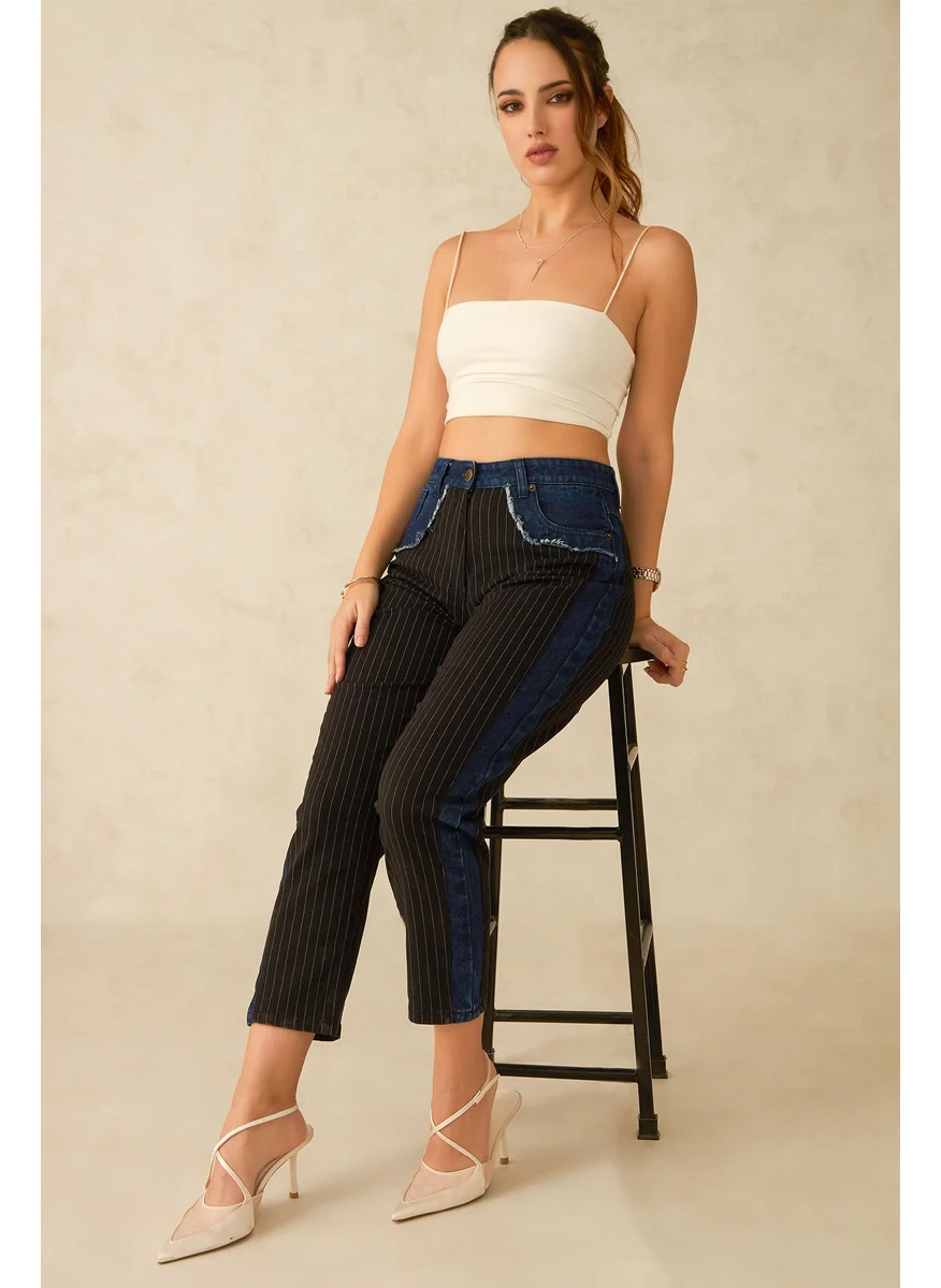 Virgio Virgio Sunny Cotton Panelled Trousers