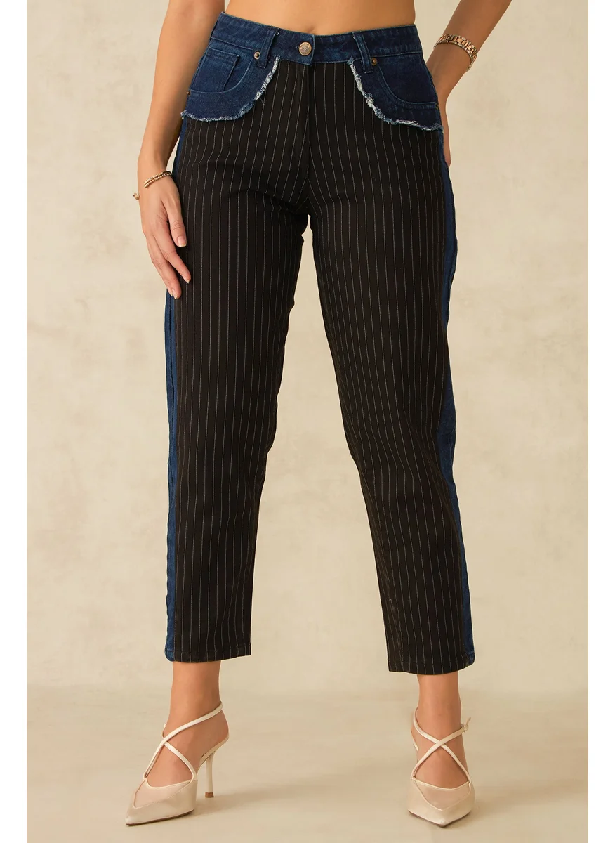 Virgio Virgio Sunny Cotton Panelled Trousers