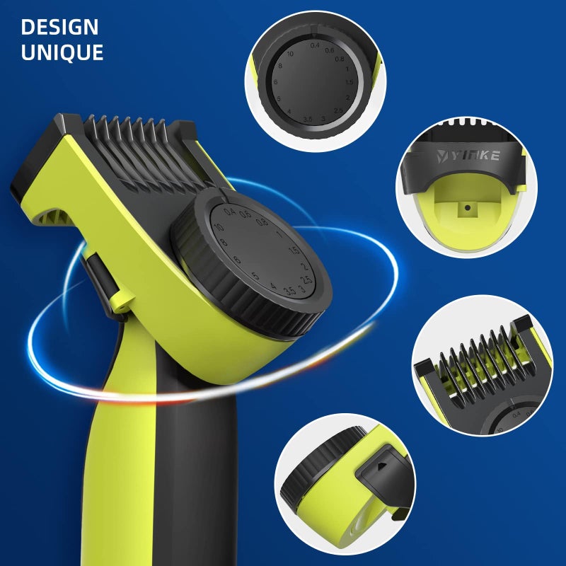 Much Hotter 14-in-1 Adjustable Guards Comb, Attachment for Hybrid Electric Trimmer QP2520 QP2530 QP2620 QP2630, from 0.4 to 10mm Precision Length, with Body Comb and Skin Guard - Image 2