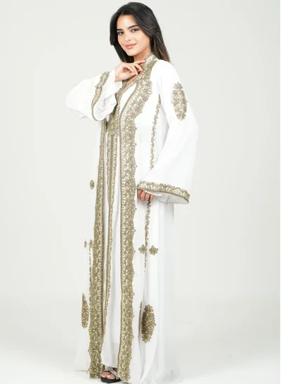 AL BENT AL SHARQIEH women eemboidered kaftan dress jalabia