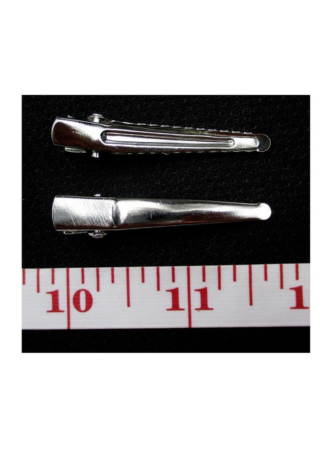 All In One 50Pcs Metal Silver Single Prong Alligator Hair Clip Nickel Free 45Mm - Image 4