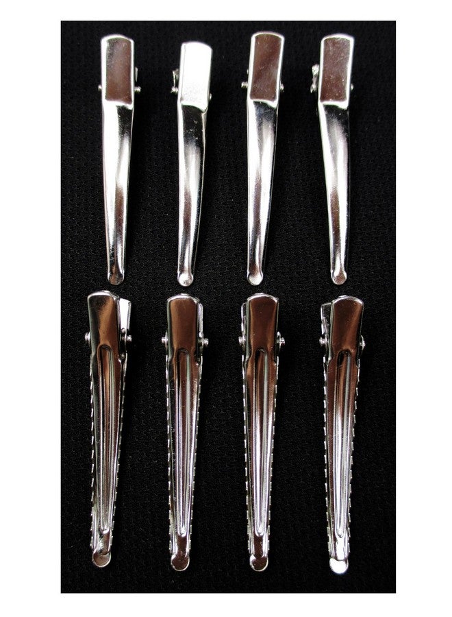 All In One 50Pcs Metal Silver Single Prong Alligator Hair Clip Nickel Free 45Mm - Image 2