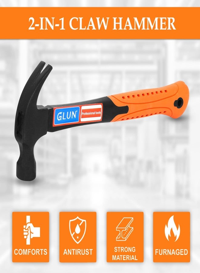 GLUN® Fiberglass Claw Hammer 600gm, 13 Inch with Comfort Grip Handle and Curved Rip Claw for Home Repairs, DIY, and Woodwork - Image 5