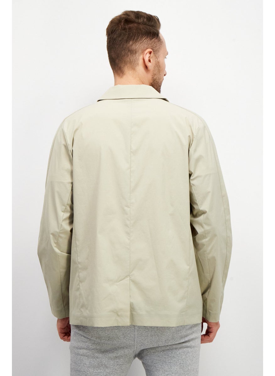 PUMA Men Athletic Fit Embroidered Logo Semi-Formal Jacket, Olive  - Image 4