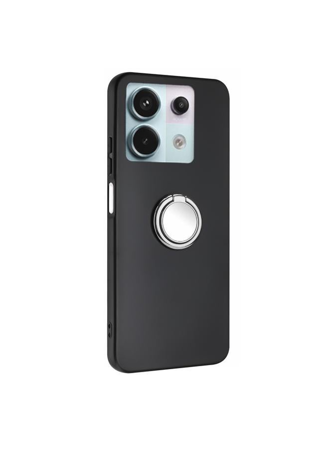 اس-توب جراب لهاتف Redmi Note 13 Pro 5G جراب هاتف TPU غير لامع بحلقة حامل - Image 2