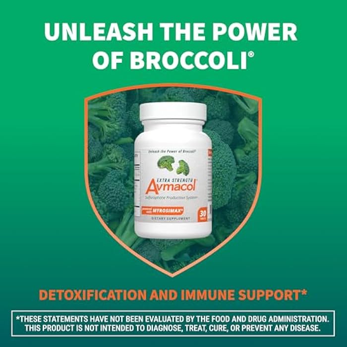 Nutramax Laboratories Avmacol Extra Strength Sulforaphane-Producing Supplement for Detoxification, Antioxidant Support, Immune Health, Adults & Children, Moringa, 30 Tablets - Image 4