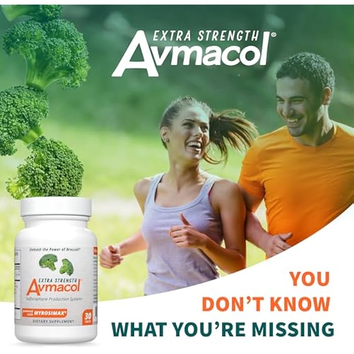 Nutramax Laboratories Avmacol Extra Strength Sulforaphane-Producing Supplement for Detoxification, Antioxidant Support, Immune Health, Adults & Children, Moringa, 30 Tablets - Image 5
