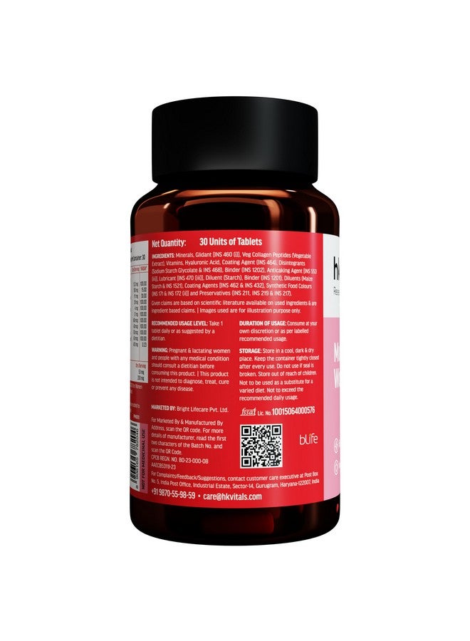 HEALTHKART هيلث كارت hk فيتالز متعدد الفيتامينات بلس للنساء (30 قرص) | متعدد الفيتامينات اليومي للنساء | للطاقة والمفاصل والبشرة والشعر - Image 4
