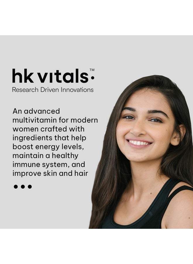 HEALTHKART هيلث كارت hk فيتالز متعدد الفيتامينات بلس للنساء (30 قرص) | متعدد الفيتامينات اليومي للنساء | للطاقة والمفاصل والبشرة والشعر - Image 5
