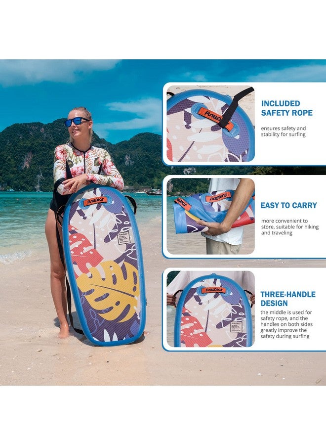 FunWater Body Board Inflatable Ultra Lightweight Pvc Core Boogie Board Foldable Surf Bodyborad With Pump For Teens And Adults - Image 5