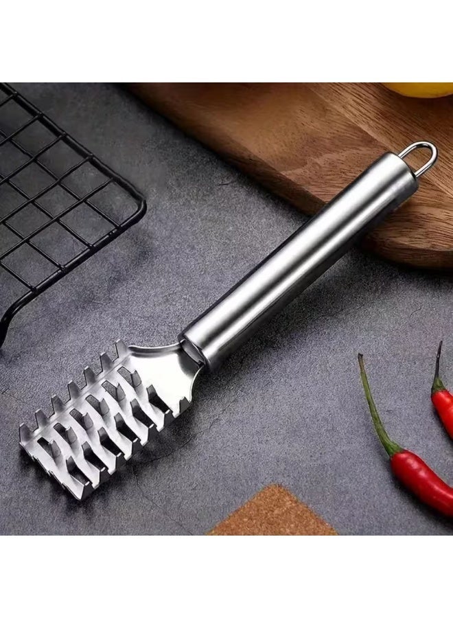 AMM Stainless Steel Fish Scaler Remover – Seafood Scale Scraper Tool for Fast Fish Cleaning - Image 5