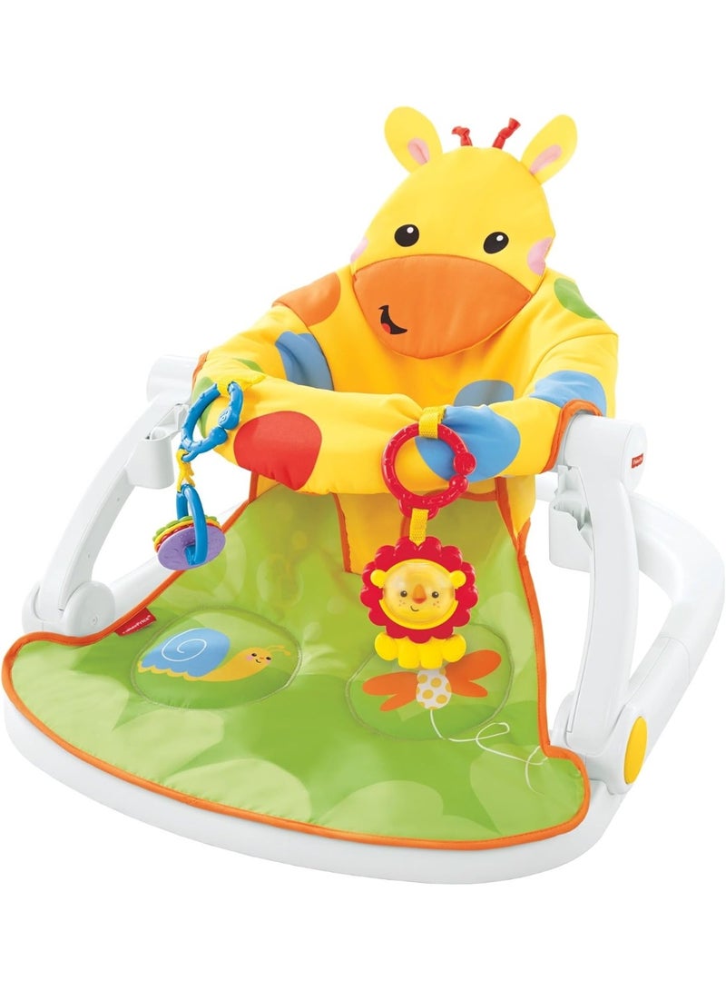 Tiibaby Portable Baby Floor Seat, Giraffe Design 0-18 Months - Image 1