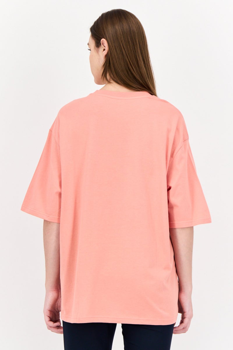 Adidas تي شيرت رياضي نسائي قصير الأكمام في الهواء الطلق، وردي - Image 3