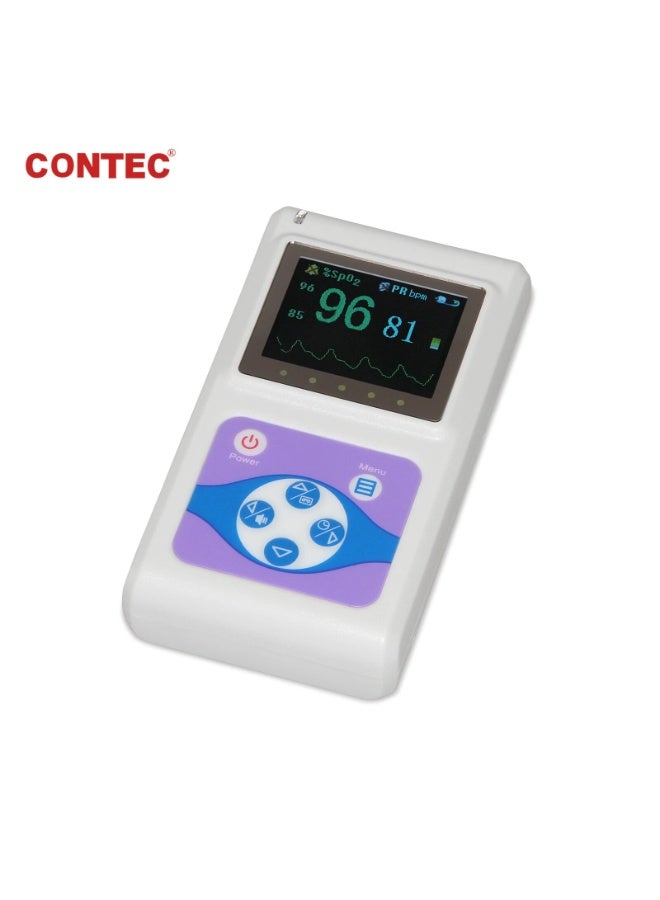 كونتيك جهاز قياس تشبع الأكسجين في الدم عن طريق طرف الإصبع للأطفال الرضع، جهاز مراقبة النوم SpO2 PR، حاصل على شهادة CE - Image 1